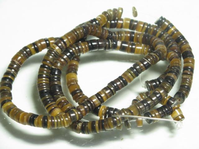 TOKO-BEADS PB011-24 Shell bead (strand) 4.8mm PB011-24 ヒーシービーズ（連） 4.8mm Asian bead & African bead  Handmade,Lampeork,bead,asia,india,ethnic,parts,accessory,beads とんぼ玉,ビーズ,トンボ玉,アジア,インド,エスニック,手作り,パーツ,アクセサリー