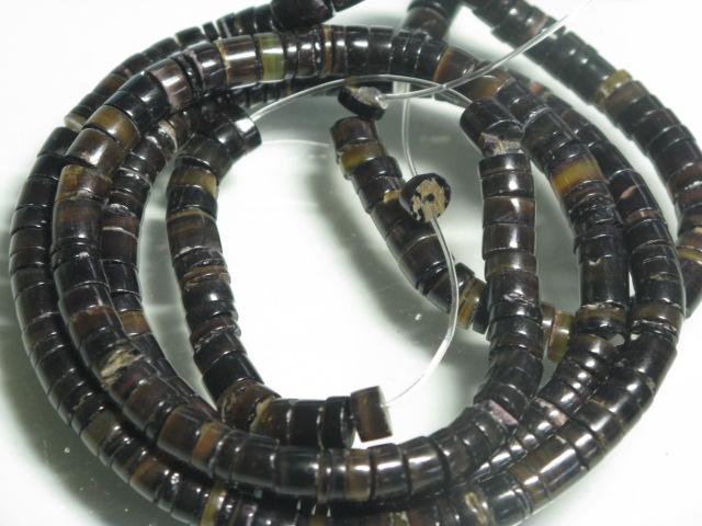 TOKO-BEADS PB011-25 Shell bead (strand) 5mm PB011-25 ヒーシービーズ（連） 5mm Asian bead & African bead  Handmade,Lampeork,bead,asia,india,ethnic,parts,accessory,beads とんぼ玉,ビーズ,トンボ玉,アジア,インド,エスニック,手作り,パーツ,アクセサリー