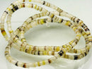 TOKO-BEADS PB011-37 Shell bead (strand) 3mm PB011-37 ヒーシービーズ（連） 3mm Asian bead & African bead  Handmade,Lampeork,bead,asia,india,ethnic,parts,accessory,beads とんぼ玉,ビーズ,トンボ玉,アジア,インド,エスニック,手作り,パーツ,アクセサリー
