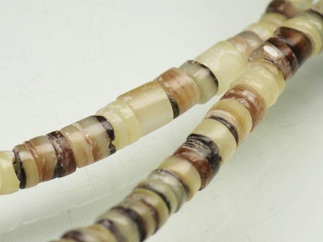 TOKO-BEADS PB011-38 Shell bead (strand) 4mm PB011-38 ヒーシービーズ（連） 4mm Asian bead & African bead  Handmade,Lampeork,bead,asia,india,ethnic,parts,accessory,beads とんぼ玉,ビーズ,トンボ玉,アジア,インド,エスニック,手作り,パーツ,アクセサリー