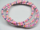 TOKO-BEADS PB011-45 Mixed colors shell bead (strand) 3mm PB011-45 ミックスカラーシェルプカレット（連） 3mm Asian bead & African bead  Handmade,Lampeork,bead,asia,india,ethnic,parts,accessory,beads とんぼ玉,ビーズ,トンボ玉,アジア,インド,エスニック,手作り,パーツ,アクセサリー