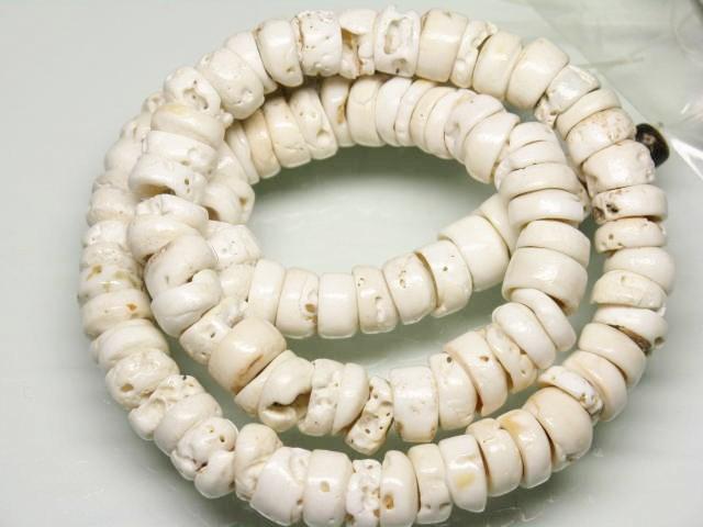 | TOKO-BEADS |PB014-15 プカシェル（連） 7.5~8.5mmとんぼ玉,ビーズ,トンボ玉,アジア,インド,エスニック,手作り,パーツ,アクセサリー