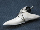 TOKO-BEADS PB016-10 Shark Tooth (Maco Shark with wire LL) 42mm PB016-10 サメの歯（アオザメ ワイヤー付 LL） 42mm Asian bead & African bead  Handmade,Lampeork,bead,asia,india,ethnic,parts,accessory,beads とんぼ玉,ビーズ,トンボ玉,アジア,インド,エスニック,手作り,パーツ,アクセサリー