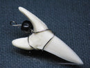 TOKO-BEADS PB016-14 Shark Tooth (Maco Shark with wire LL) 39mm PB016-14 サメの歯（アオザメ ワイヤー付 LL） 39mm Asian bead & African bead  Handmade,Lampeork,bead,asia,india,ethnic,parts,accessory,beads とんぼ玉,ビーズ,トンボ玉,アジア,インド,エスニック,手作り,パーツ,アクセサリー
