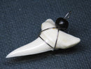 TOKO-BEADS PB016-29 Shark Tooth (Maco Shark with wire LL) 34mm PB016-29 サメの歯（アオザメ ワイヤー付 LL） 34mm Asian bead & African bead  Handmade,Lampeork,bead,asia,india,ethnic,parts,accessory,beads とんぼ玉,ビーズ,トンボ玉,アジア,インド,エスニック,手作り,パーツ,アクセサリー