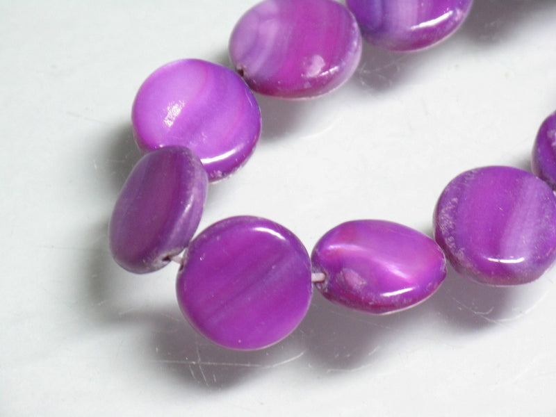 TOKO-BEADS PB019-05N Shell bead (strand) 11mm PB019-05N コイン型シェルビーズ（連） 11mm Asian bead & African bead  Handmade,Lampeork,bead,asia,india,ethnic,parts,accessory,beads とんぼ玉,ビーズ,トンボ玉,アジア,インド,エスニック,手作り,パーツ,アクセサリー
