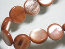 TOKO-BEADS PB019-09N Shell bead (strand) 11mm PB019-09N コイン型シェルビーズ（連） 11mm Asian bead & African bead  Handmade,Lampeork,bead,asia,india,ethnic,parts,accessory,beads とんぼ玉,ビーズ,トンボ玉,アジア,インド,エスニック,手作り,パーツ,アクセサリー