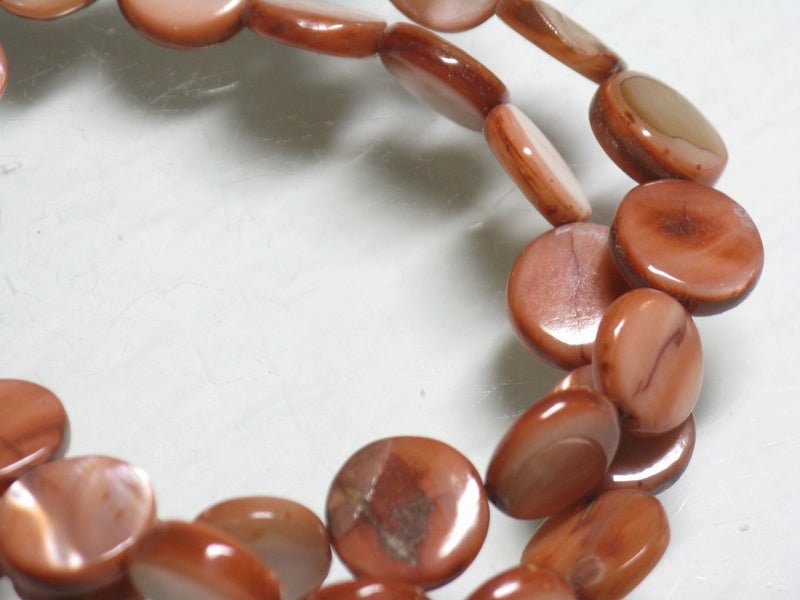 TOKO-BEADS PB019-09N Shell bead (strand) 11mm PB019-09N コイン型シェルビーズ（連） 11mm Asian bead & African bead  Handmade,Lampeork,bead,asia,india,ethnic,parts,accessory,beads とんぼ玉,ビーズ,トンボ玉,アジア,インド,エスニック,手作り,パーツ,アクセサリー