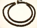 TOKO-BEADS PW001-01 Palm wood bead (strand) 3.5mm PW001-01 ココナッツビーズ（連） 3.5mm Asian bead & African bead  Handmade,Lampeork,bead,asia,india,ethnic,parts,accessory,beads とんぼ玉,ビーズ,トンボ玉,アジア,インド,エスニック,手作り,パーツ,アクセサリー