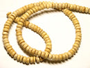 TOKO-BEADS PW001-06 Palm wood bead (strand) 7.5mm PW001-06 ココナッツビーズ（連） 7.5mm Asian bead & African bead  Handmade,Lampeork,bead,asia,india,ethnic,parts,accessory,beads とんぼ玉,ビーズ,トンボ玉,アジア,インド,エスニック,手作り,パーツ,アクセサリー