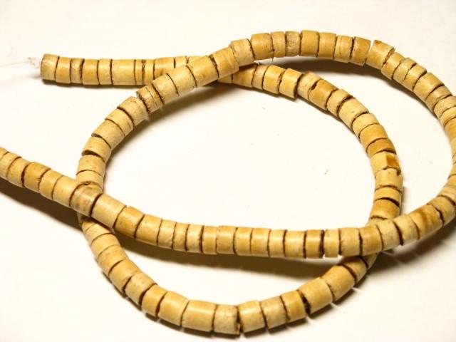 | TOKO-BEADS |PW001-07 ココナッツビーズ（連） 5.5mmとんぼ玉,ビーズ,トンボ玉,アジア,インド,エスニック,手作り,パーツ,アクセサリー