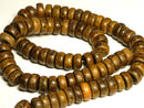 TOKO-BEADS PW001-17N Wooden bead (strand) 10mm PW001-17N ココナッツリングビーズ（連） 10mm Asian bead & African bead  Handmade,Lampeork,bead,asia,india,ethnic,parts,accessory,beads とんぼ玉,ビーズ,トンボ玉,アジア,インド,エスニック,手作り,パーツ,アクセサリー