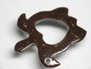TOKO-BEADS PW002-37 Palm wood Charm 37mm PW002-37 ココナッツチャーム（かめ） 37mm Asian bead & African bead  Handmade,Lampeork,bead,asia,india,ethnic,parts,accessory,beads とんぼ玉,ビーズ,トンボ玉,アジア,インド,エスニック,手作り,パーツ,アクセサリー