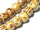 TOKO-BEADS PW002-12N Palm wood bead (strand) 6.5mm PW002-12N ココナッツビーズ（連） 6.5mm Asian bead & African bead  Handmade,Lampeork,bead,asia,india,ethnic,parts,accessory,beads とんぼ玉,ビーズ,トンボ玉,アジア,インド,エスニック,手作り,パーツ,アクセサリー
