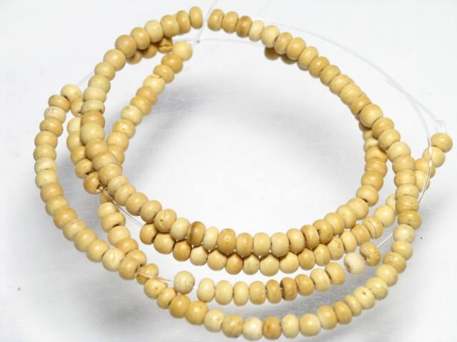 | TOKO-BEADS |PW003N-06 ココナッツビーズ（連） 3.5mmとんぼ玉,ビーズ,トンボ玉,アジア,インド,エスニック,手作り,パーツ,アクセサリー