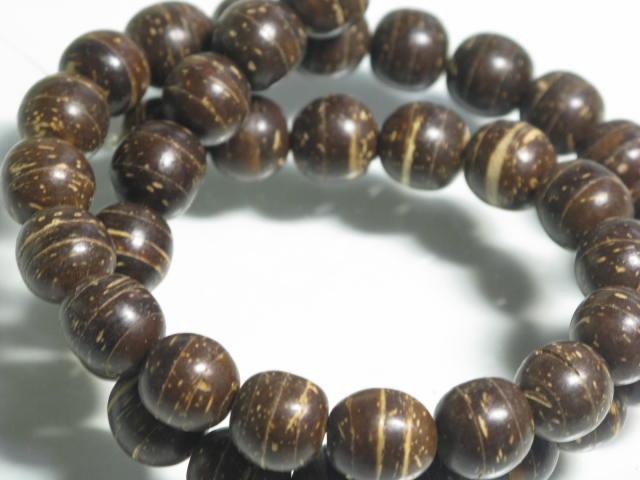 | TOKO-BEADS |PW004N-02 ココナッツビーズ（連） 10mmとんぼ玉,ビーズ,トンボ玉,アジア,インド,エスニック,手作り,パーツ,アクセサリー