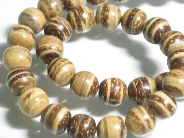 | TOKO-BEADS |PW004N-04 ココナッツビーズ（連） 11mmとんぼ玉,ビーズ,トンボ玉,アジア,インド,エスニック,手作り,パーツ,アクセサリー