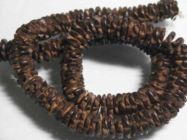 | TOKO-BEADS |PW004N-05 ココナッツビーズ（連） 10mmとんぼ玉,ビーズ,トンボ玉,アジア,インド,エスニック,手作り,パーツ,アクセサリー