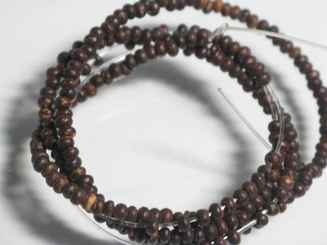 | TOKO-BEADS |PW004N-09 ココナッツビーズ（連） 2.5mmとんぼ玉,ビーズ,トンボ玉,アジア,インド,エスニック,手作り,パーツ,アクセサリー