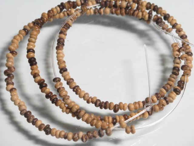 | TOKO-BEADS |PW004N-12 ココナッツビーズ（連） 2.5mmとんぼ玉,ビーズ,トンボ玉,アジア,インド,エスニック,手作り,パーツ,アクセサリー