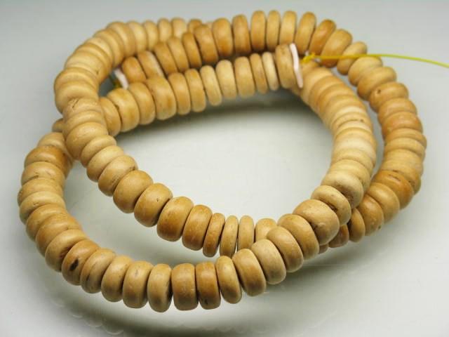 | TOKO-BEADS |PW005-07 ウッドビーズ（連） 8mmとんぼ玉,ビーズ,トンボ玉,アジア,インド,エスニック,手作り,パーツ,アクセサリー