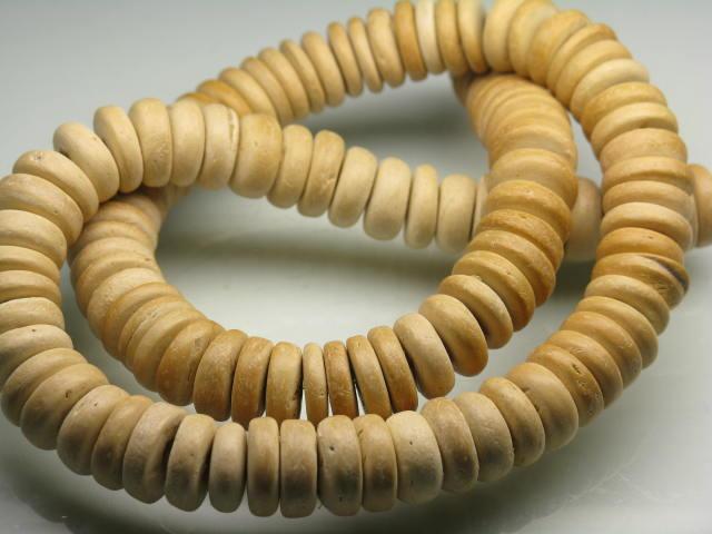 | TOKO-BEADS |PW005-09 ウッドビーズ（連） 9.5~10.5mmとんぼ玉,ビーズ,トンボ玉,アジア,インド,エスニック,手作り,パーツ,アクセサリー