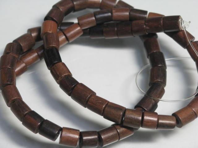 | TOKO-BEADS |PW005N-02 ウッドビーズ（連） 6mmとんぼ玉,ビーズ,トンボ玉,アジア,インド,エスニック,手作り,パーツ,アクセサリー