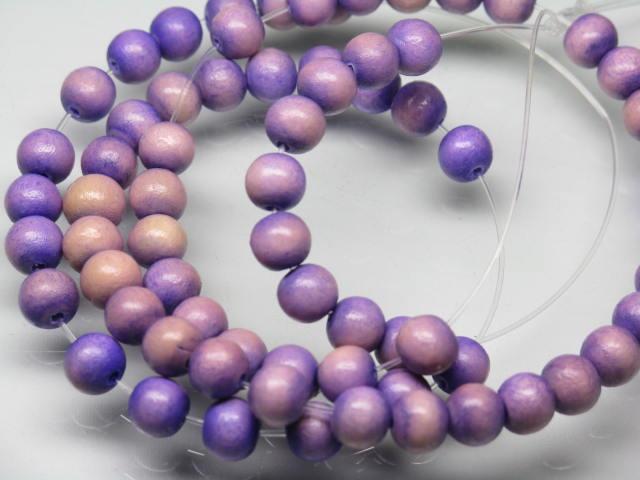 | TOKO-BEADS |PW210N-09 ウッドビーズ（連） 6~7mmとんぼ玉,ビーズ,トンボ玉,アジア,インド,エスニック,手作り,パーツ,アクセサリー