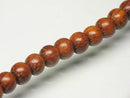 TOKO-BEADS PW301-04N Wooden bead (strand) 6.5mm PW301-04N ウッドビーズ（連） 6.5mm Asian bead & African bead  Handmade,Lampeork,bead,asia,india,ethnic,parts,accessory,beads とんぼ玉,ビーズ,トンボ玉,アジア,インド,エスニック,手作り,パーツ,アクセサリー