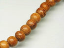 TOKO-BEADS PW301-05N Wooden bead (strand) 8mm PW301-05N ウッドビーズ（連） 8mm Asian bead & African bead  Handmade,Lampeork,bead,asia,india,ethnic,parts,accessory,beads とんぼ玉,ビーズ,トンボ玉,アジア,インド,エスニック,手作り,パーツ,アクセサリー