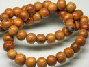 TOKO-BEADS PW301-05N Wooden bead (strand) 8mm PW301-05N ウッドビーズ（連） 8mm Asian bead & African bead  Handmade,Lampeork,bead,asia,india,ethnic,parts,accessory,beads とんぼ玉,ビーズ,トンボ玉,アジア,インド,エスニック,手作り,パーツ,アクセサリー