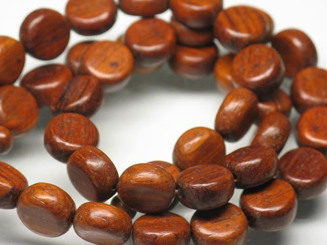 | TOKO-BEADS |PW301N-14 ウッドビーズ（連） 10mmとんぼ玉,ビーズ,トンボ玉,アジア,インド,エスニック,手作り,パーツ,アクセサリー