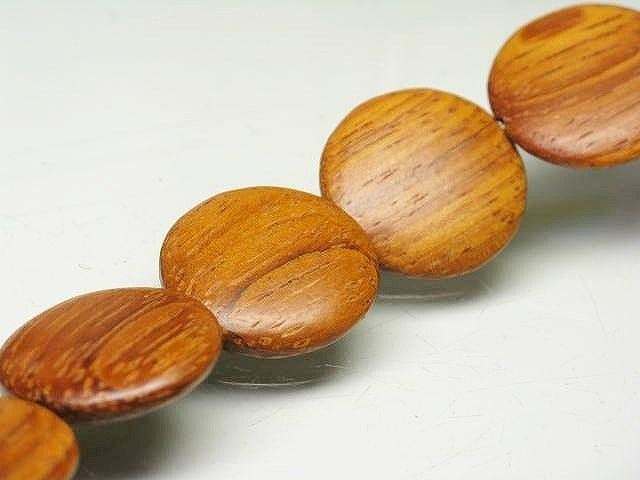 PW301N-16 Wooden bead (strand) 19.5mm
