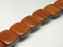 TOKO-BEADS PW301-17N Wooden bead (strand) 18mm PW301-17N ウッドビーズ（連） 18mm Asian bead & African bead  Handmade,Lampeork,bead,asia,india,ethnic,parts,accessory,beads とんぼ玉,ビーズ,トンボ玉,アジア,インド,エスニック,手作り,パーツ,アクセサリー