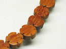 TOKO-BEADS PW301-22N Wooden bead (strand) 12.5mm PW301-22N ウッドビーズ（連） 12.5mm Asian bead & African bead  Handmade,Lampeork,bead,asia,india,ethnic,parts,accessory,beads とんぼ玉,ビーズ,トンボ玉,アジア,インド,エスニック,手作り,パーツ,アクセサリー