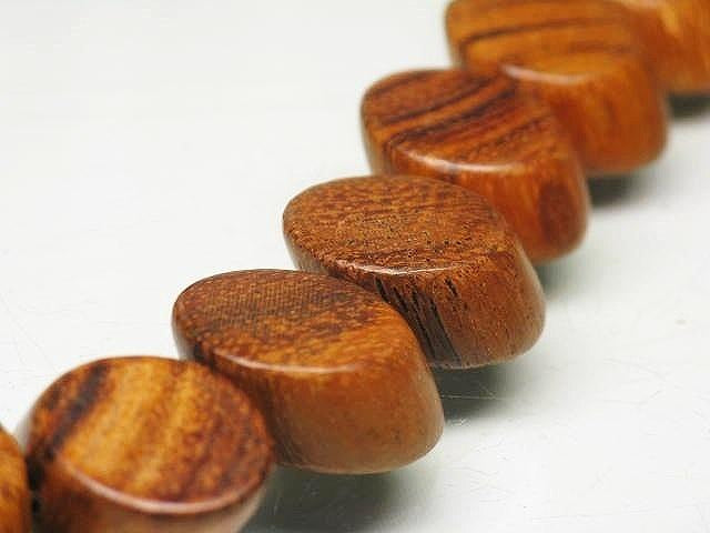 TOKO-BEADS PW301-33N Wooden bead (strand) 19.5mm PW301-33N ウッドビーズ（連） 19.5mm Asian bead & African bead  Handmade,Lampeork,bead,asia,india,ethnic,parts,accessory,beads とんぼ玉,ビーズ,トンボ玉,アジア,インド,エスニック,手作り,パーツ,アクセサリー