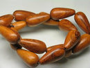 TOKO-BEADS PW301-38N Wooden bead (strand) 12~12.5mm PW301-38N ウッドビーズ（連） 12~12.5mm Asian bead & African bead  Handmade,Lampeork,bead,asia,india,ethnic,parts,accessory,beads とんぼ玉,ビーズ,トンボ玉,アジア,インド,エスニック,手作り,パーツ,アクセサリー