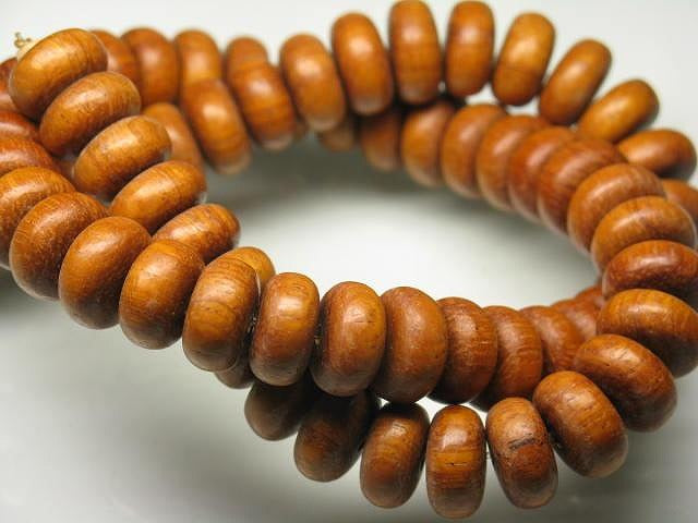 | TOKO-BEADS |PW301N-39 ウッドビーズ（連） 12mmとんぼ玉,ビーズ,トンボ玉,アジア,インド,エスニック,手作り,パーツ,アクセサリー