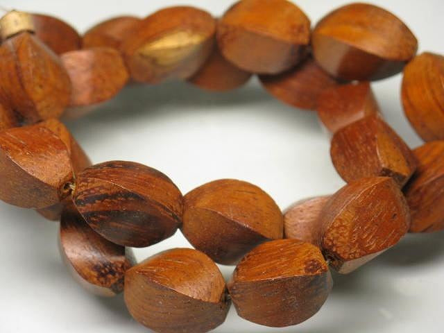 | TOKO-BEADS |PW301N-46 ウッドビーズ（連） 10.5mmとんぼ玉,ビーズ,トンボ玉,アジア,インド,エスニック,手作り,パーツ,アクセサリー