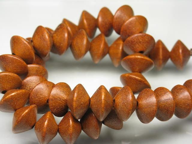 | TOKO-BEADS |PW301N-48 ウッドビーズ（連） 15mmとんぼ玉,ビーズ,トンボ玉,アジア,インド,エスニック,手作り,パーツ,アクセサリー