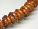 TOKO-BEADS PW301-51N Wooden bead (strand) 15mm PW301-51N ウッドビーズ（連） 15mm Asian bead & African bead  Handmade,Lampeork,bead,asia,india,ethnic,parts,accessory,beads とんぼ玉,ビーズ,トンボ玉,アジア,インド,エスニック,手作り,パーツ,アクセサリー
