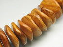 TOKO-BEADS PW301-53N Wooden bead (strand) 20mm PW301-53N ウッドビーズ（連） 20mm Asian bead & African bead  Handmade,Lampeork,bead,asia,india,ethnic,parts,accessory,beads とんぼ玉,ビーズ,トンボ玉,アジア,インド,エスニック,手作り,パーツ,アクセサリー
