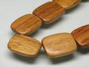 TOKO-BEADS PW301-56N Wooden bead (strand) 15mm PW301-56N ウッドビーズ（連） 15mm Asian bead & African bead  Handmade,Lampeork,bead,asia,india,ethnic,parts,accessory,beads とんぼ玉,ビーズ,トンボ玉,アジア,インド,エスニック,手作り,パーツ,アクセサリー