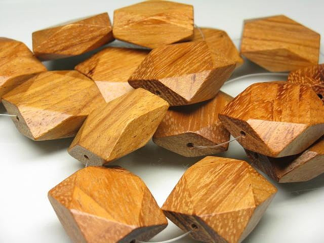 TOKO-BEADS PW301N-58 Wooden bead (strand) 22mm PW301N-58 ウッドビーズ（連） 22mm Asian bead & African bead  Handmade,Lampeork,bead,asia,india,ethnic,parts,accessory,beads とんぼ玉,ビーズ,トンボ玉,アジア,インド,エスニック,手作り,パーツ,アクセサリー