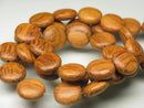TOKO-BEADS PW301-59N Wooden bead (strand) 12mm PW301-59N ウッドビーズ（連） 12mm Asian bead & African bead  Handmade,Lampeork,bead,asia,india,ethnic,parts,accessory,beads とんぼ玉,ビーズ,トンボ玉,アジア,インド,エスニック,手作り,パーツ,アクセサリー