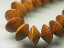 TOKO-BEADS PW301-61N Wooden bead (strand) 19~20mm PW301-61N ウッドビーズ（連） 19~20mm Asian bead & African bead  Handmade,Lampeork,bead,asia,india,ethnic,parts,accessory,beads とんぼ玉,ビーズ,トンボ玉,アジア,インド,エスニック,手作り,パーツ,アクセサリー