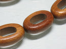 TOKO-BEADS PW301-65N Wooden bead (strand) 19mm PW301-65N ウッドビーズ（連） 19mm Asian bead & African bead  Handmade,Lampeork,bead,asia,india,ethnic,parts,accessory,beads とんぼ玉,ビーズ,トンボ玉,アジア,インド,エスニック,手作り,パーツ,アクセサリー