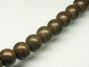 TOKO-BEADS PW302-05N Wooden bead (strand) 12.5mm PW302-05N ウッドビーズ（連） 12.5mm Asian bead & African bead  Handmade,Lampeork,bead,asia,india,ethnic,parts,accessory,beads とんぼ玉,ビーズ,トンボ玉,アジア,インド,エスニック,手作り,パーツ,アクセサリー