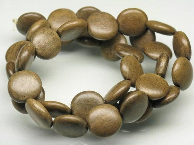 | TOKO-BEADS |PW302N-12 ウッドビーズ（連） 12mmとんぼ玉,ビーズ,トンボ玉,アジア,インド,エスニック,手作り,パーツ,アクセサリー