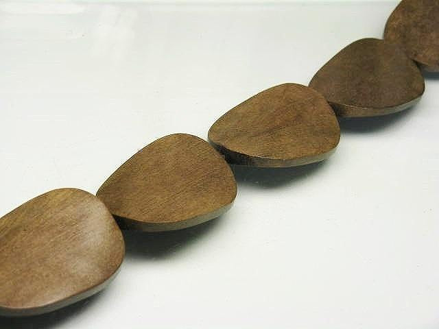 TOKO-BEADS PW302-14N Wooden bead (strand) 25mm PW302-14N ウッドビーズ（連） 25mm Asian bead & African bead  Handmade,Lampeork,bead,asia,india,ethnic,parts,accessory,beads とんぼ玉,ビーズ,トンボ玉,アジア,インド,エスニック,手作り,パーツ,アクセサリー